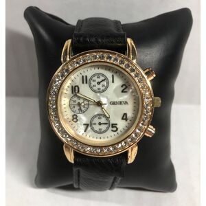 Geneva Pearl Watch New Battery Glow in the Dark Hands